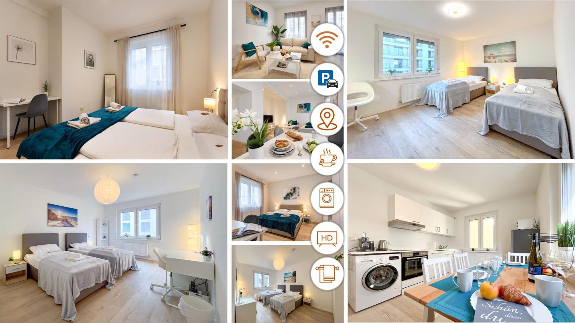 Rosenberg-Suites - Zentral, Stellplatz, Grosse Terasse, Business & Privat Heilbronn Extérieur photo